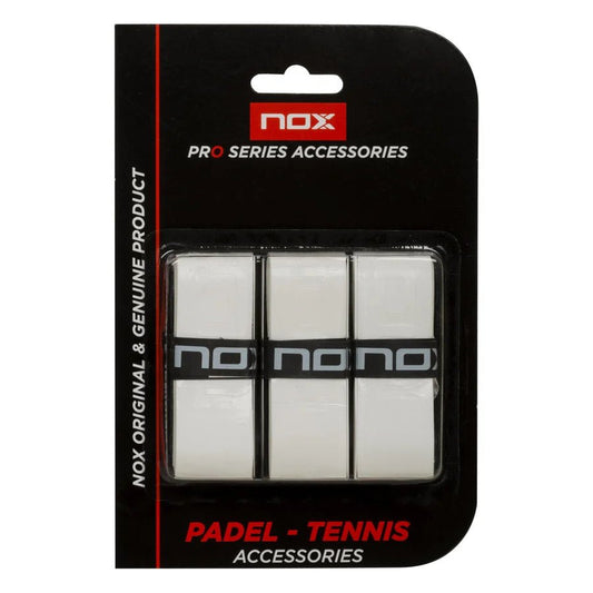 NOX OVERGRIP PRO Sima Fehér 3db - Padel 4 All