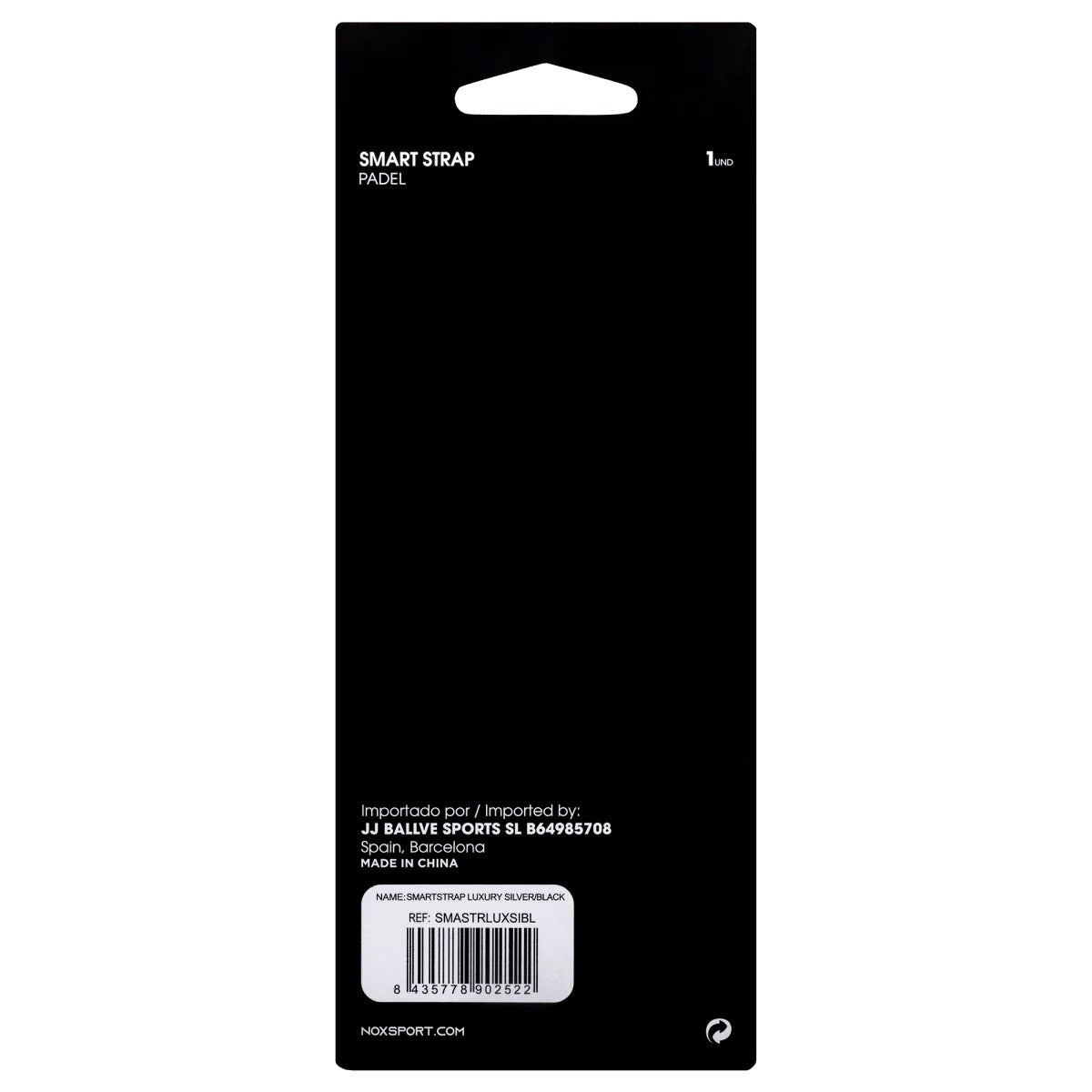 NOX SMARTSTRAP biztonsági kötél - Silver/Black - Padel 4 All