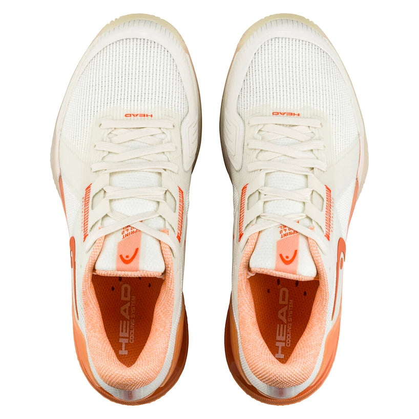 HEAD SPRINT PRO 4.0 Női Padel Cipő - Chalk White/Coral