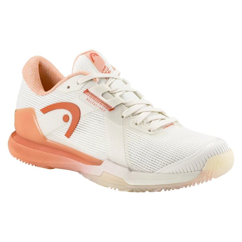 HEAD SPRINT PRO 4.0 Női Padel Cipő - Chalk White/Coral