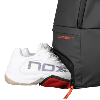 NOX LUXURY OPEN Padel Hátizsák - Black/Red