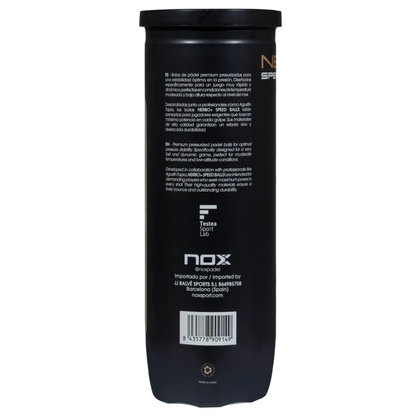 NOX NERBO+ Speed Padel Labda x3
