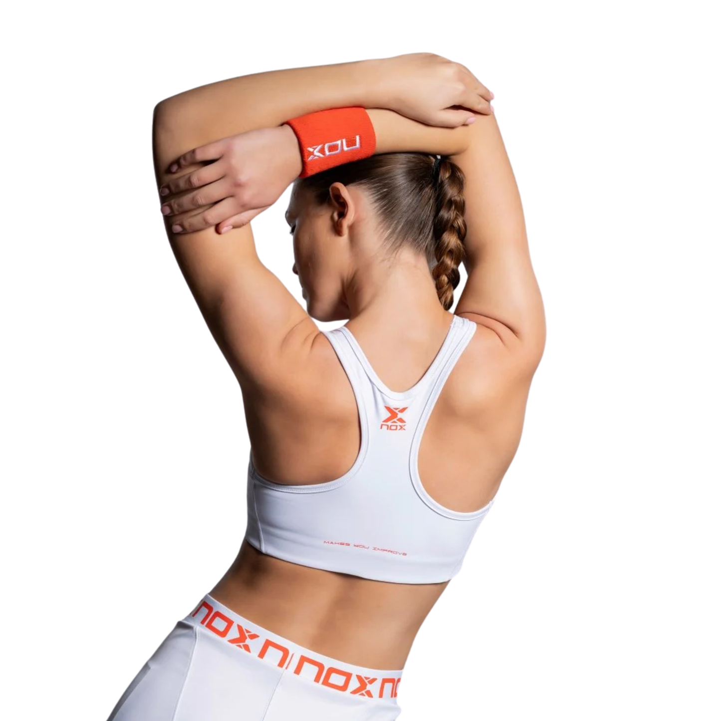 NOX TEAM Női Sportmelltartó - Fehér