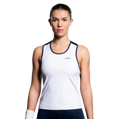 NOX TEAM Női Sporttop - Fehér/Kék