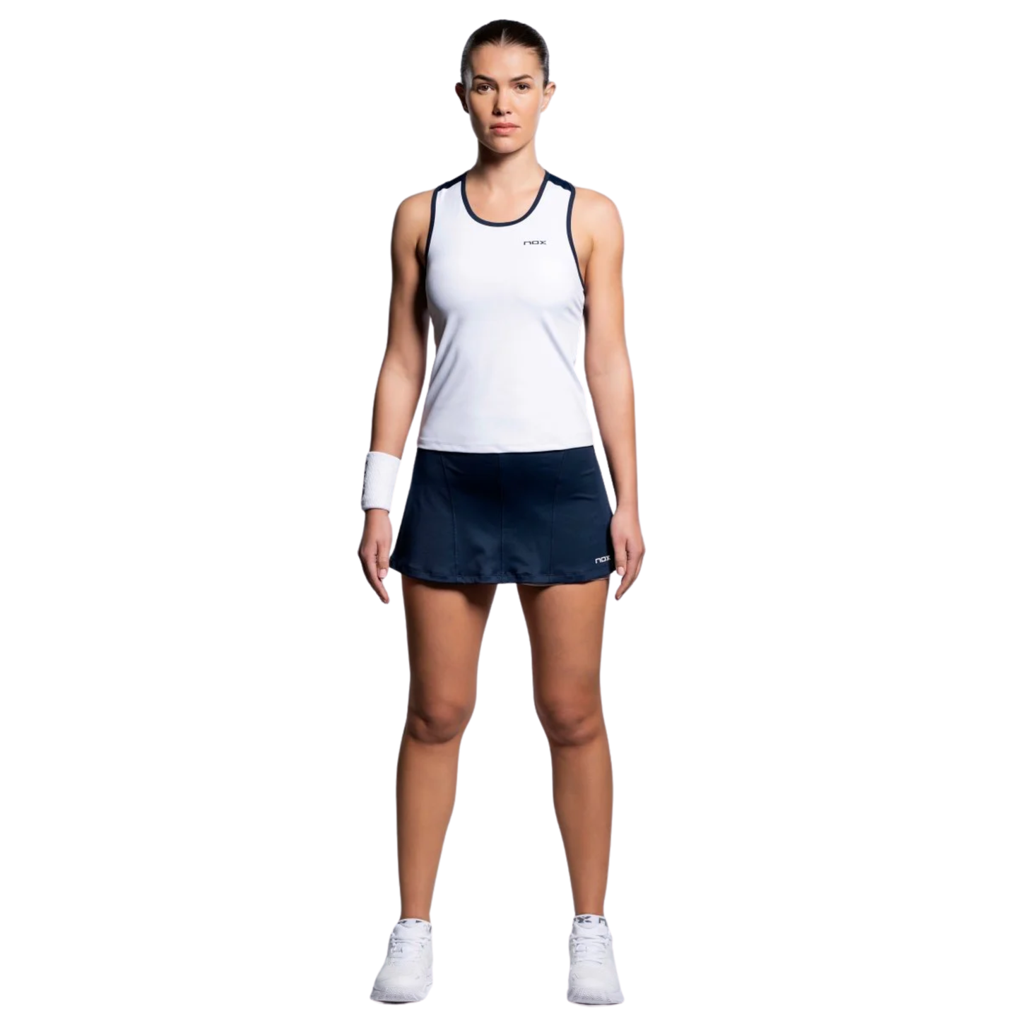 NOX TEAM Női Sporttop - Fehér/Kék