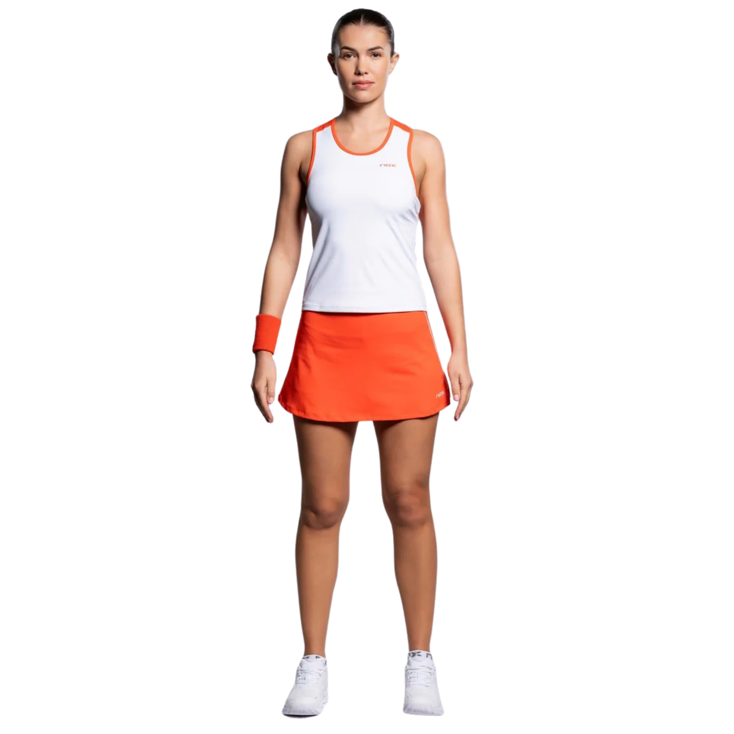 NOX TEAM Női Sporttop - Fehér/Piros