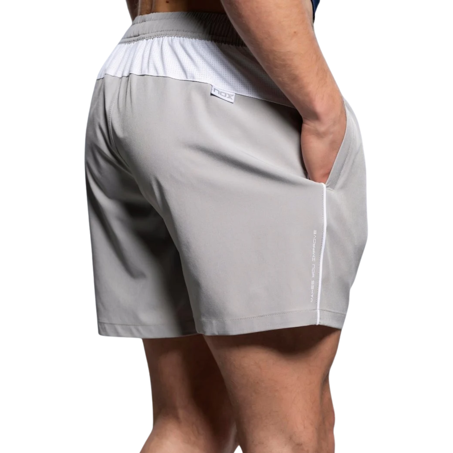 NOX TEAM Férfi Sport Short - Szürke