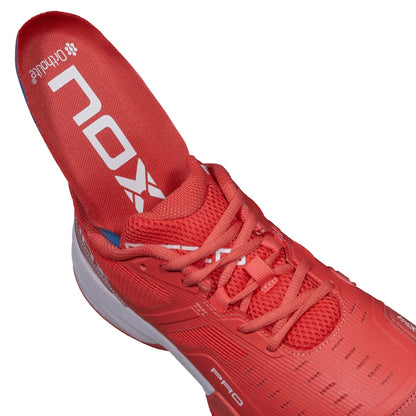 NOX AT10 PRO Padel Cipő - Sea Coral/White
