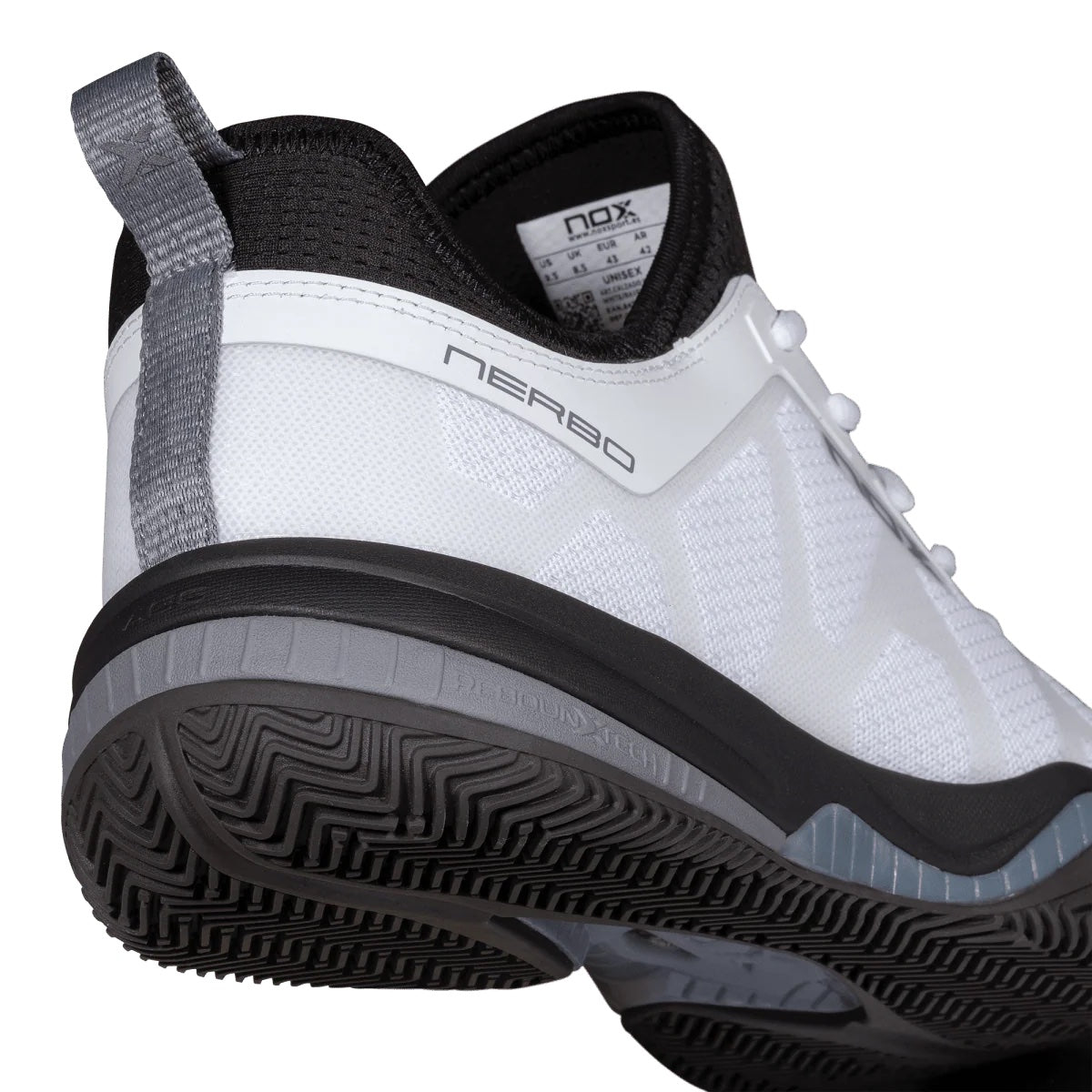 NOX NEBRO Padel Cipő - White/Raven - Padel 4 All