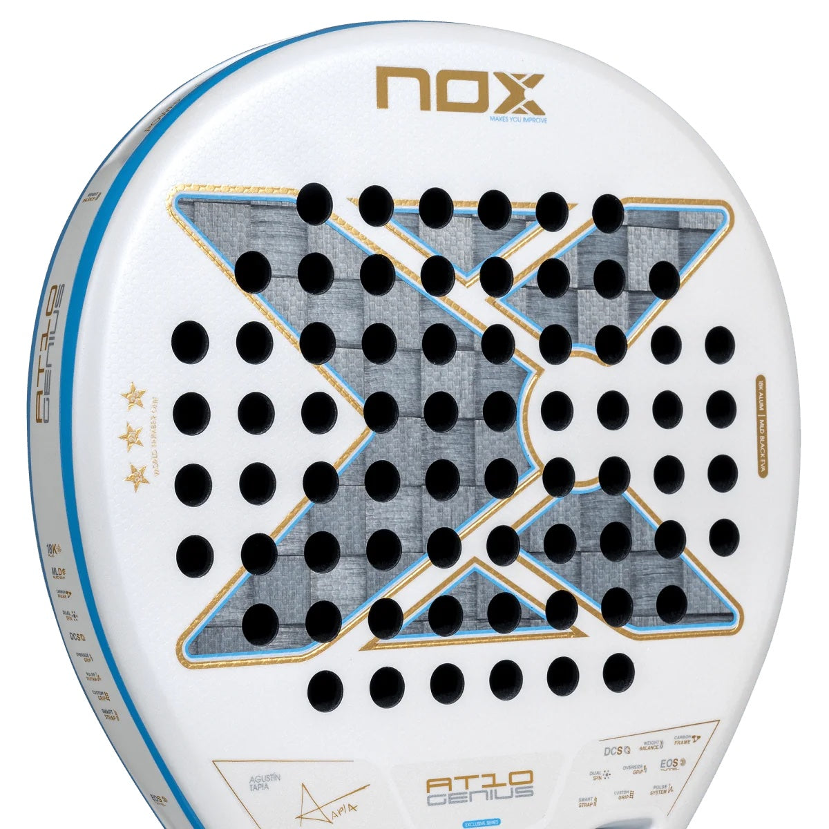 NOX AT10 18K Alum 2026 Argentína Exkluzív Padel Ütő