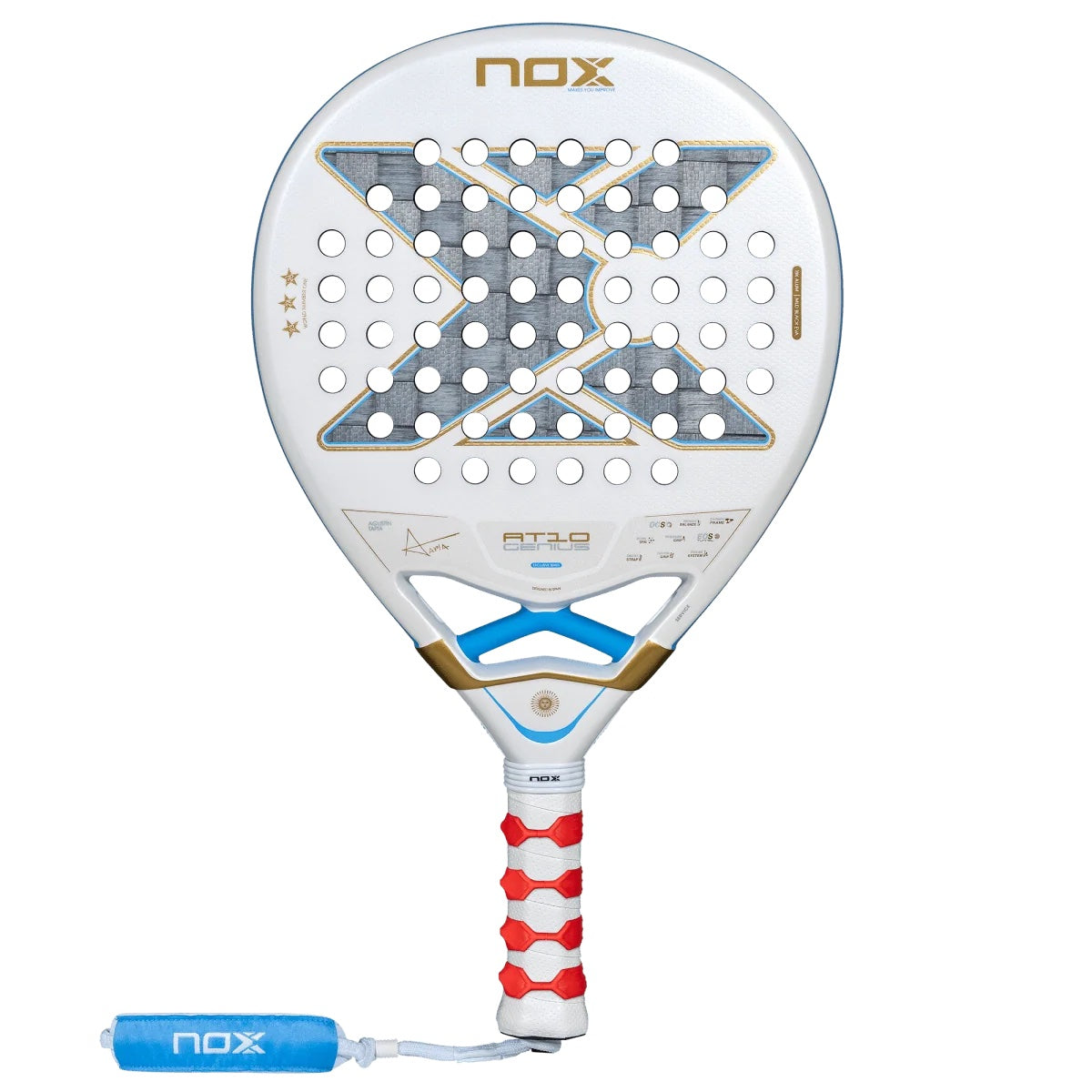 NOX AT10 18K Alum 2026 Argentína Exkluzív Padel Ütő