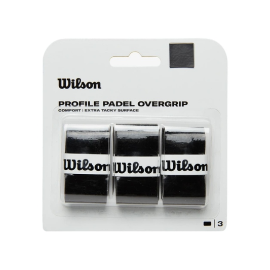 Wilson Padel OVERGRIP Sima Comfort Fekete 3db