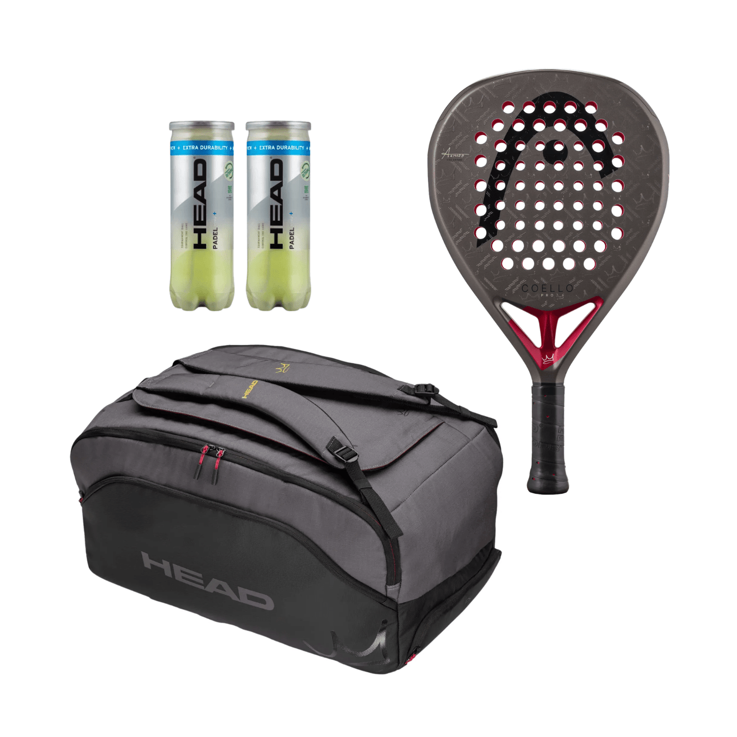 HEAD Coello Pro 2026 Pack - Padel 4 All
