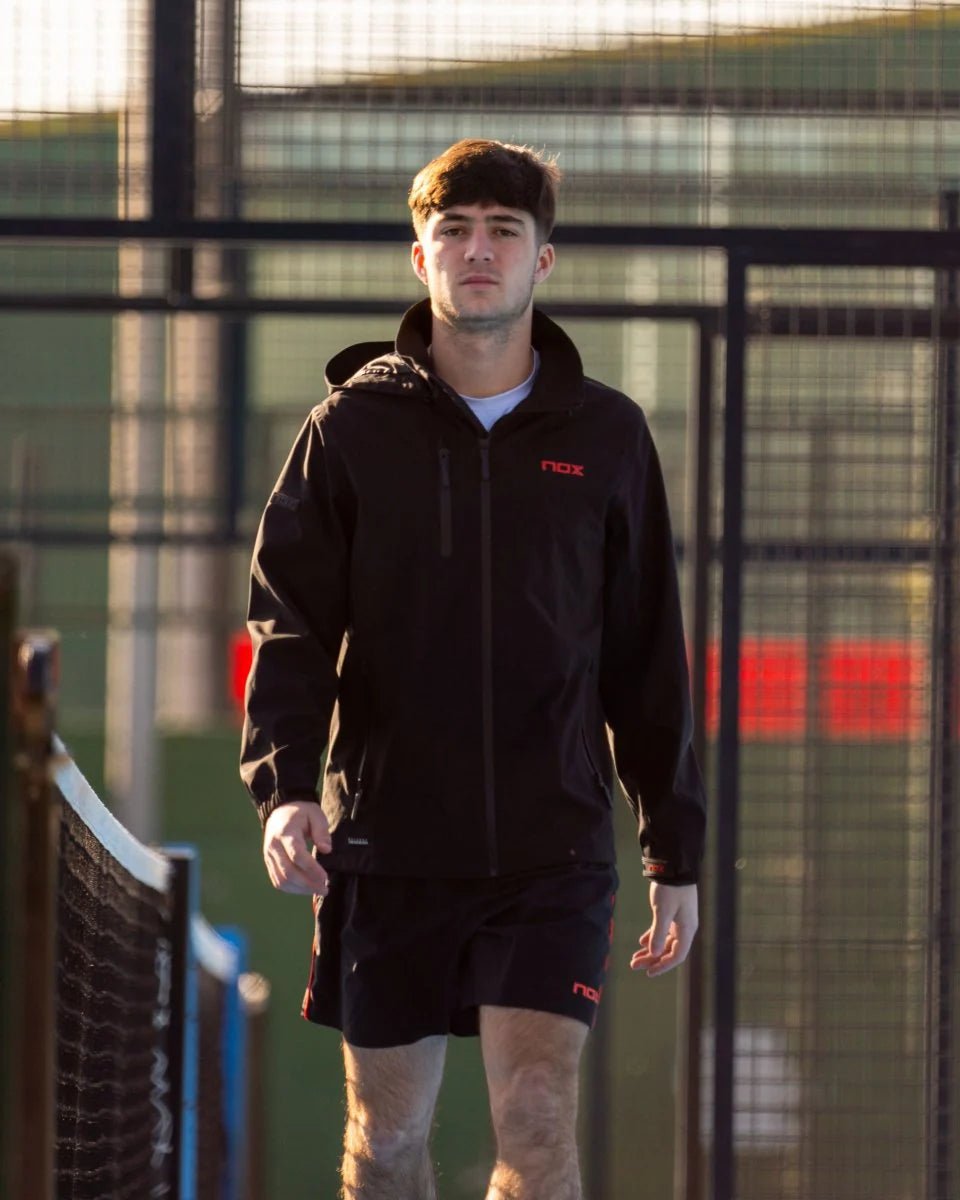 NOX TEAM Férfi Softshell Kabát - Fekete - Padel 4 All