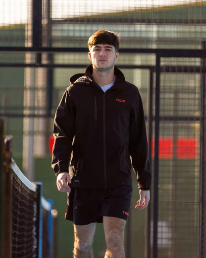 NOX TEAM Férfi Softshell Kabát - Fekete - Padel 4 All