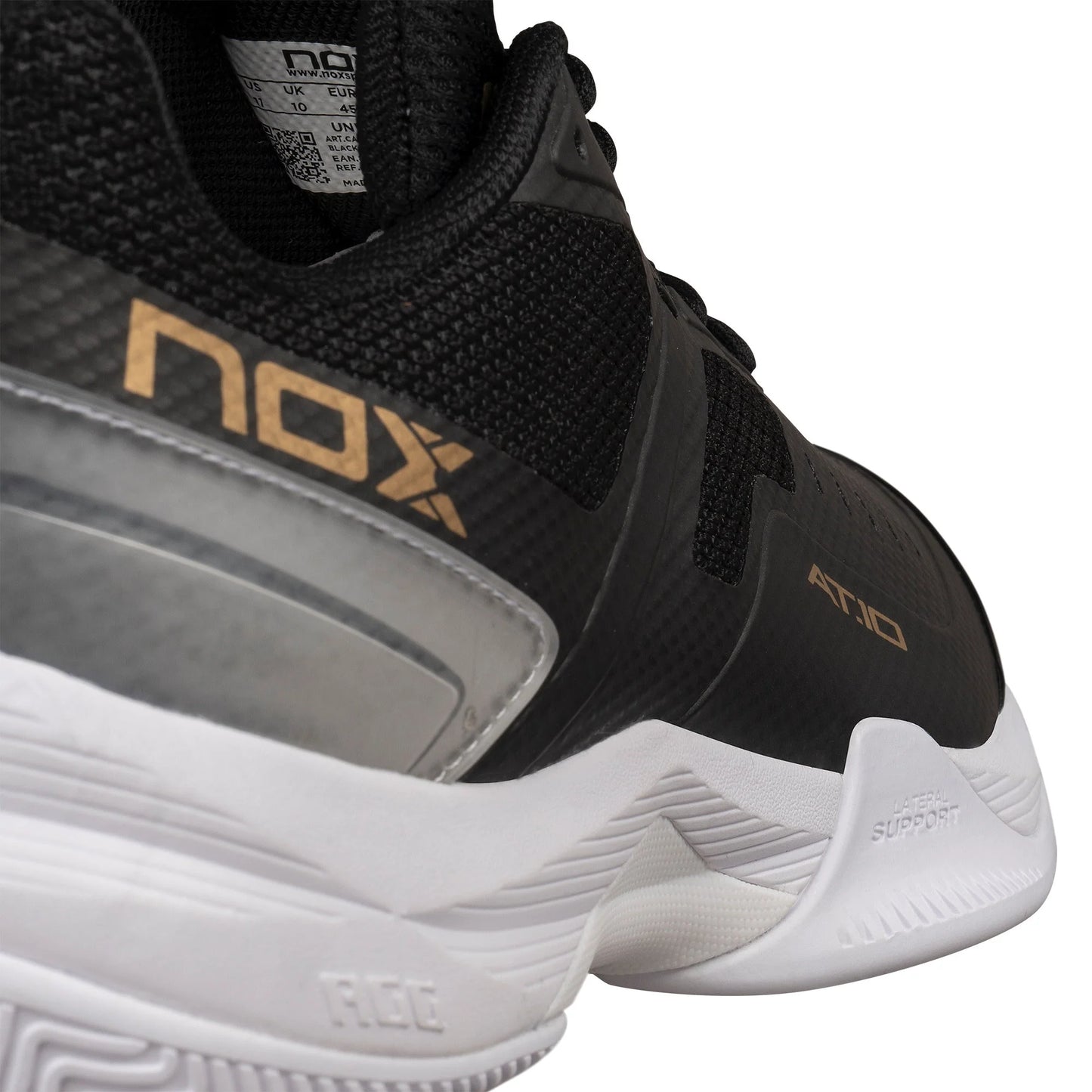 NOX AT10 PRO Padel Cipő - Black/Gold