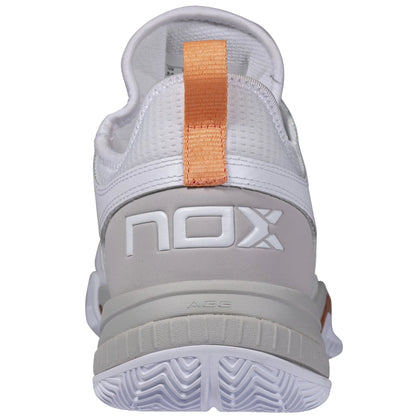 NOX NEBRO Padel Cipő - Fehér/Coral Gold